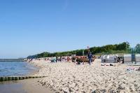 Der breite Sandstrand